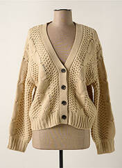 Gilet manches longues beige JACQUELINE DE YONG pour femme seconde vue