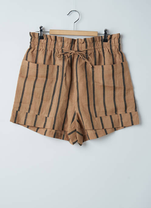 Short marron MANGO pour femme