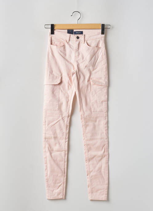 Pantalon cargo rose PIECES pour femme