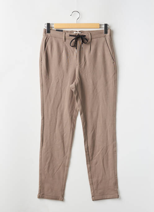 Pantalon chino marron JACK & JONES pour homme