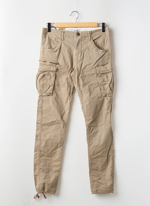 Pantalon cargo beige JACK & JONES pour homme