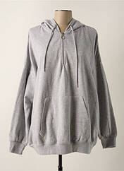 Sweat-shirt à capuche gris TALLY WEIJL pour femme seconde vue