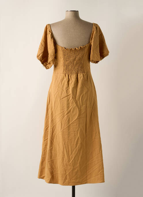 Robe mi-longue marron ASTRID BLACK LABEL pour femme