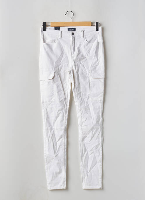 Pantalon cargo blanc PIECES pour femme