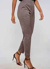 Pantalon chino marron VERO MODA pour femme seconde vue