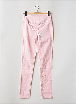 Pantalon slim rose PIECES pour femme