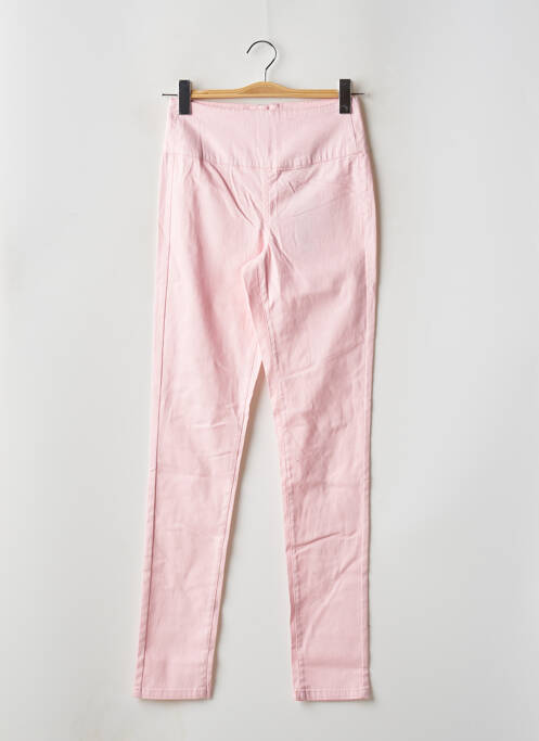 Pantalon slim rose PIECES pour femme