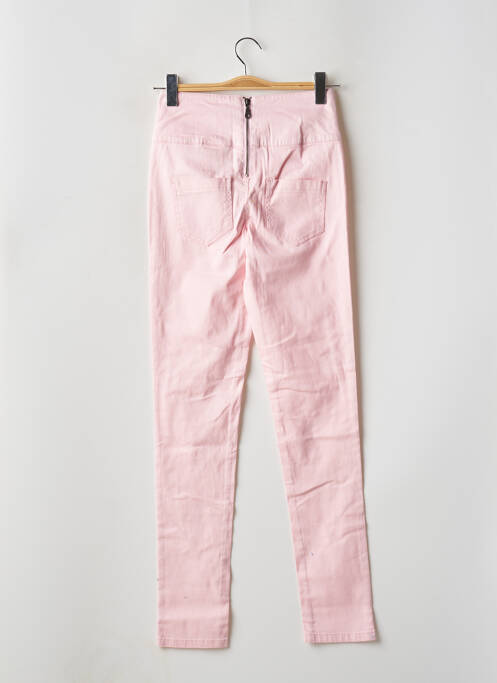 Pantalon slim rose PIECES pour femme