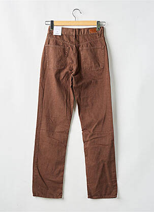 Jeans coupe droite marron SUBDUED femme