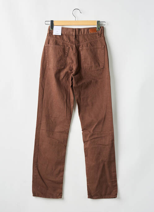 Jeans coupe droite marron SUBDUED pour femme