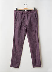 Pantalon chino violet BRUCE & BUTLER  pour homme seconde vue