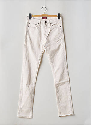 Jeans coupe slim beige JACK & JONES homme