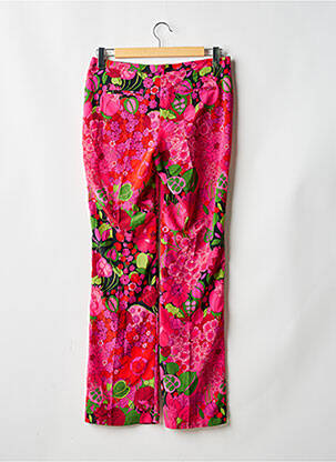 Pantalon chino rose MORGAN femme