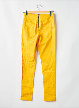 Pantalon slim jaune PIECES femme