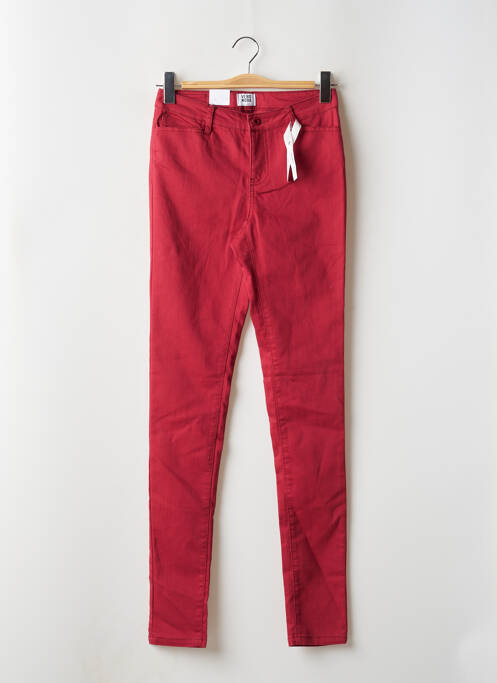 Pantalon slim rouge VERO MODA pour femme