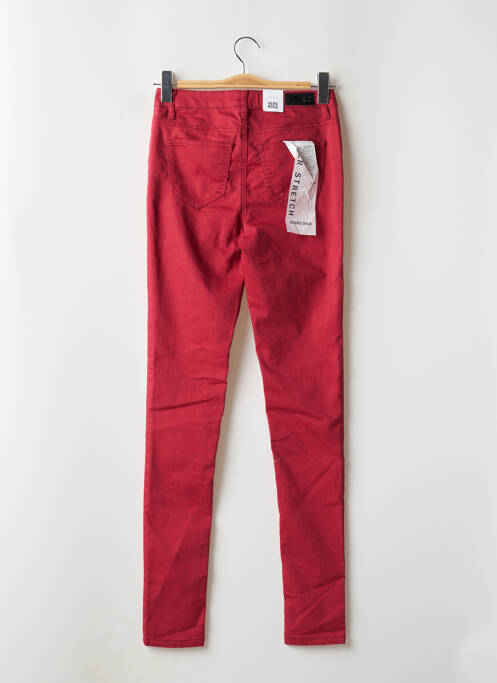 Pantalon slim rouge VERO MODA pour femme