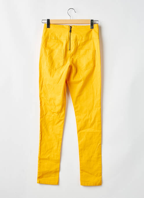 Pantalon slim jaune PIECES pour femme