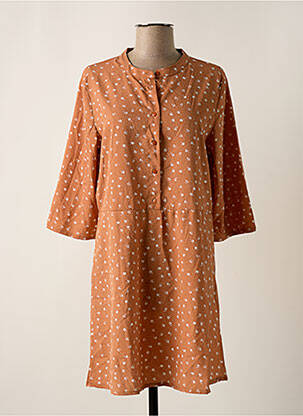 Robe mi-longue orange JACQUELINE DE YONG femme