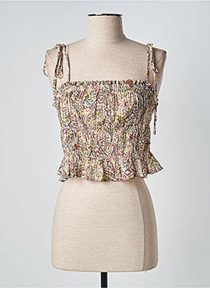 Top marron MANGO femme