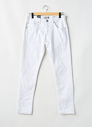 Jeans coupe slim blanc SHINE pour homme