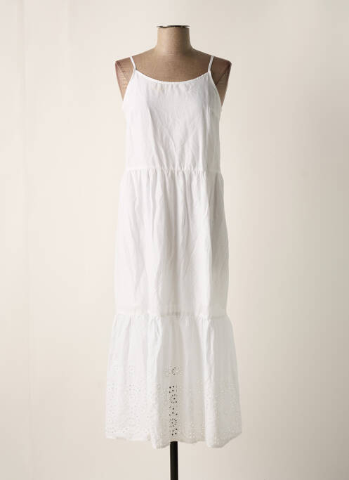 Robe mi-longue blanc VERO MODA pour femme