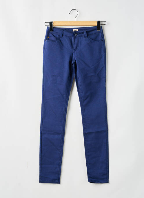 Pantalon slim bleu ONLY pour femme