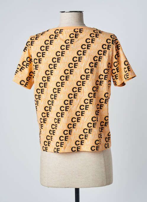 T-shirt orange CEMI pour femme