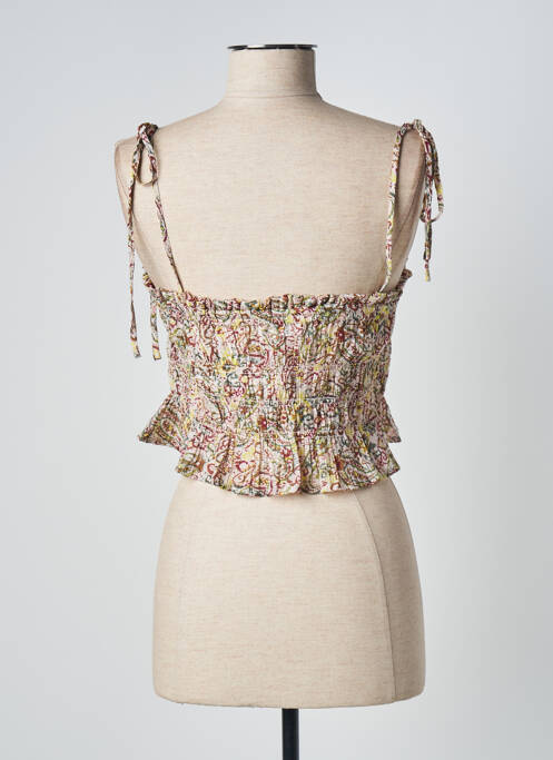 Top marron MANGO pour femme