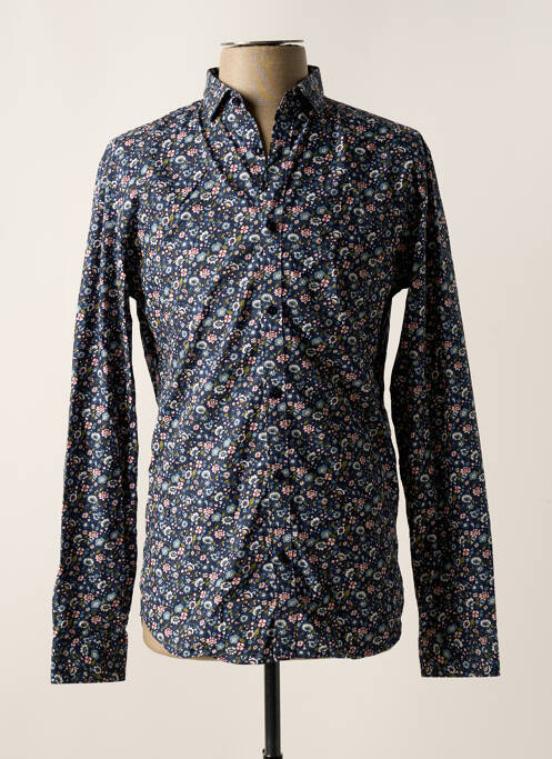 Chemise manches longues bleu JACK & JONES pour homme