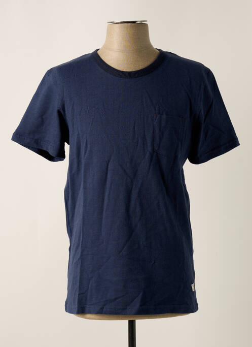 T-shirt bleu JACK & JONES pour homme