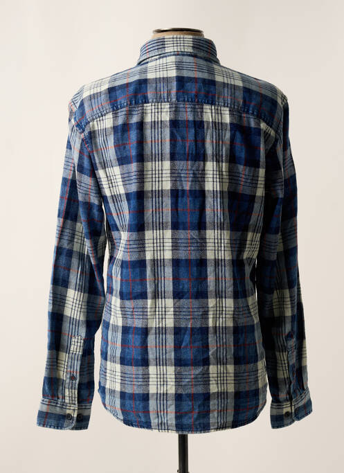Chemise manches longues bleu JACK & JONES pour homme