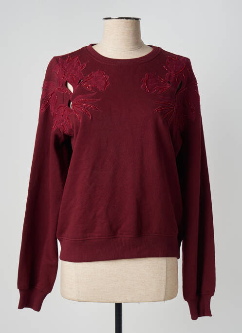 Sweat-shirt rouge ONLY pour femme