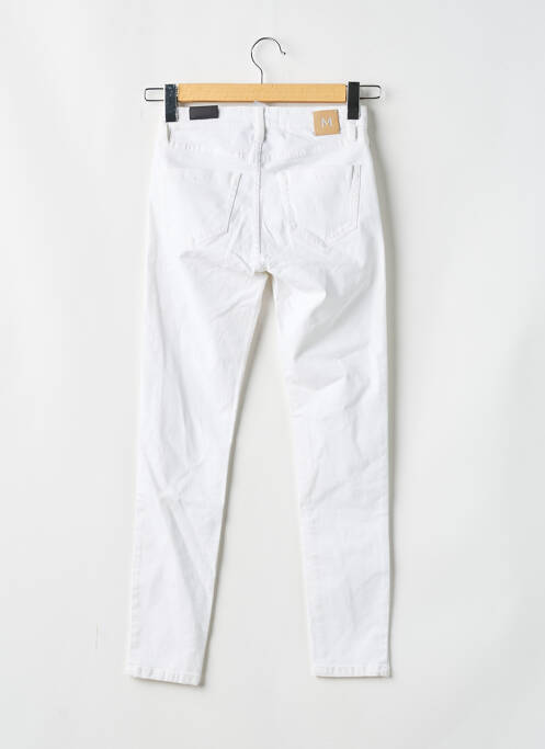 Pantalon slim blanc MANGO pour femme