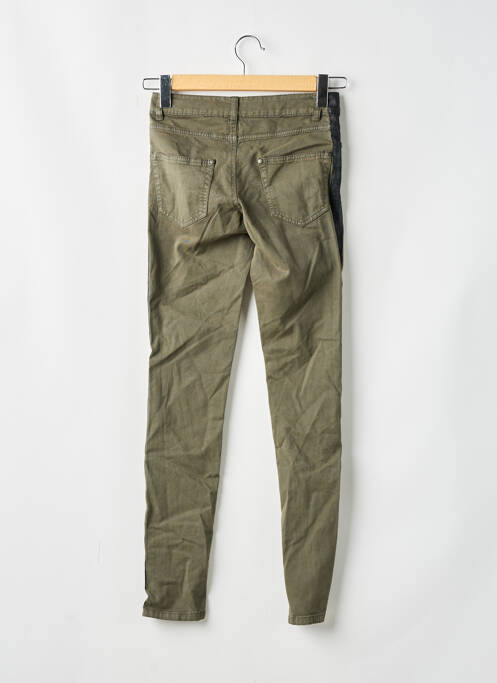 Pantalon slim vert AB STUDIO pour femme