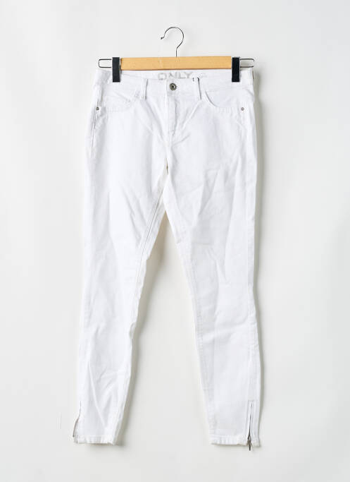 Pantalon slim blanc ONLY pour femme