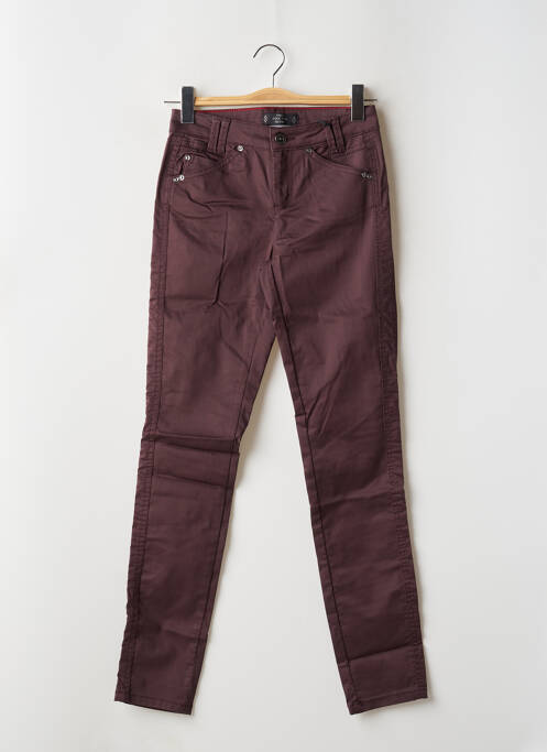 Pantalon slim marron STREET ONE pour femme