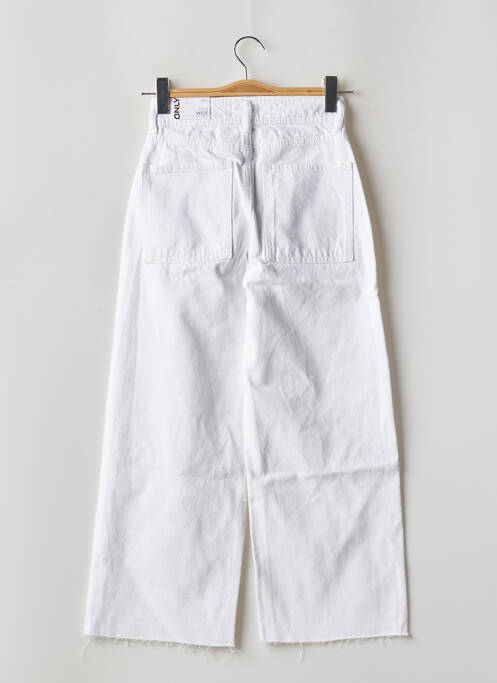 Jeans coupe large blanc ONLY pour femme