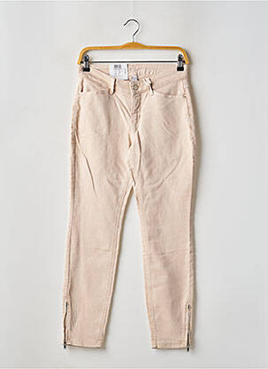 Jeans coupe droite beige MAC femme