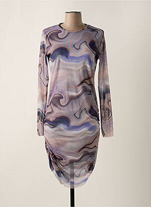 Robe courte gris JACQUELINE DE YONG femme