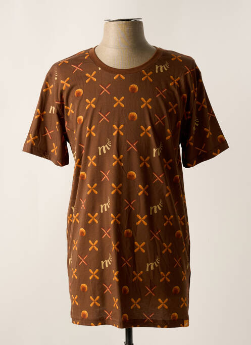 T-shirt marron MORA pour homme