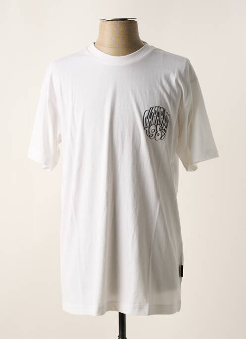 T-shirt blanc NAPAPIJRI pour homme