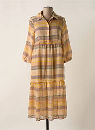 Robe longue beige VERO MODA femme