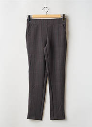 Pantalon chino gris ZABAIONE femme