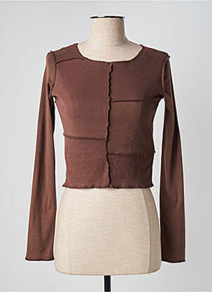 T-shirt marron SUBDUED femme