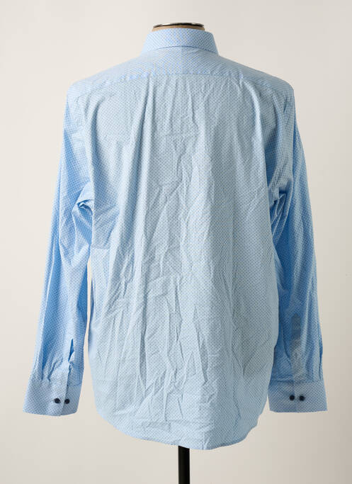 Chemise manches longues bleu BRUCE & BUTLER  pour homme