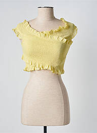 T-shirt jaune MANGO femme