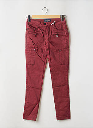 Pantalon cargo rouge STREET ONE femme