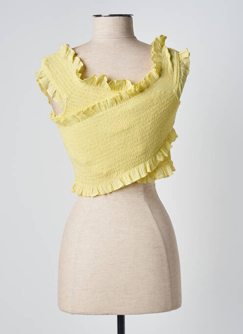 T-shirt jaune MANGO femme