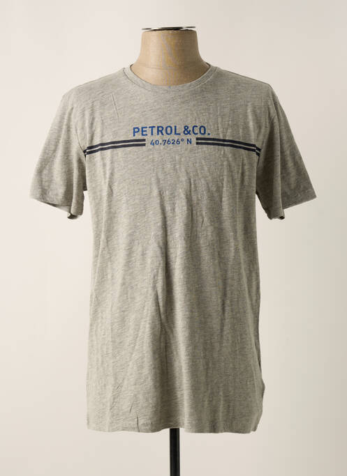 T-shirt gris PETROL INDUSTRIES pour homme