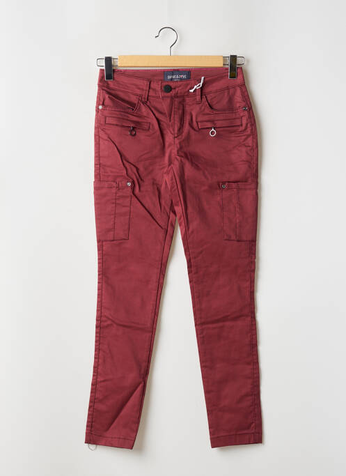 Pantalon cargo rouge STREET ONE pour femme